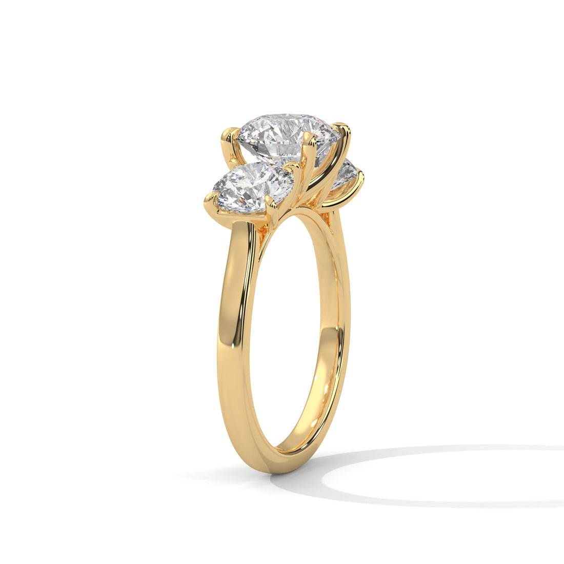 Timeless Three-Stone 3.68 CTW Round Diamond Ring | E VSS1