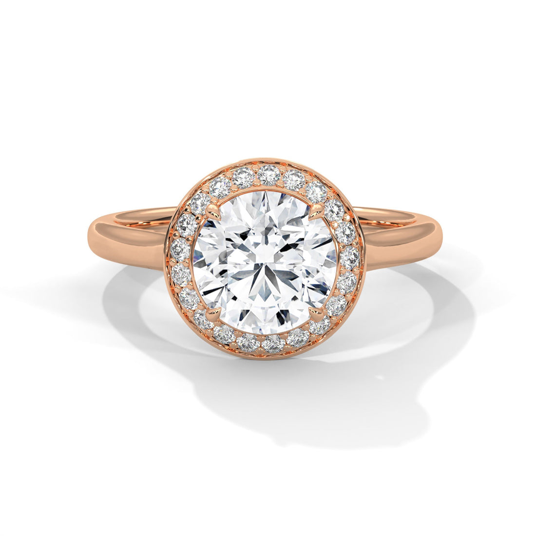 Aura 1.5CT Round Lab-Grown Diamond Engagement Ring | 1.71 CTW
