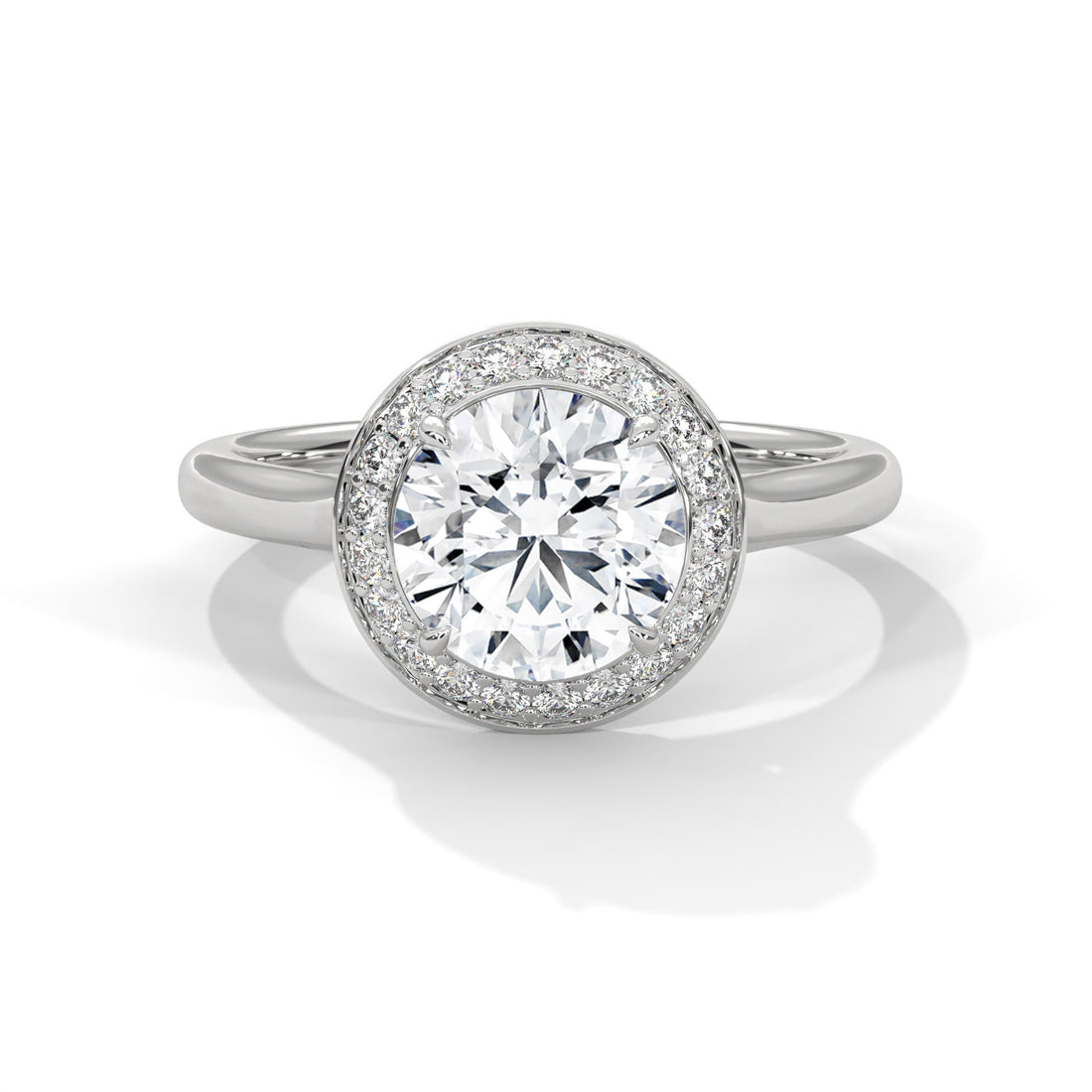 Aura 1.5CT Round Lab-Grown Diamond Engagement Ring | 1.71 CTW