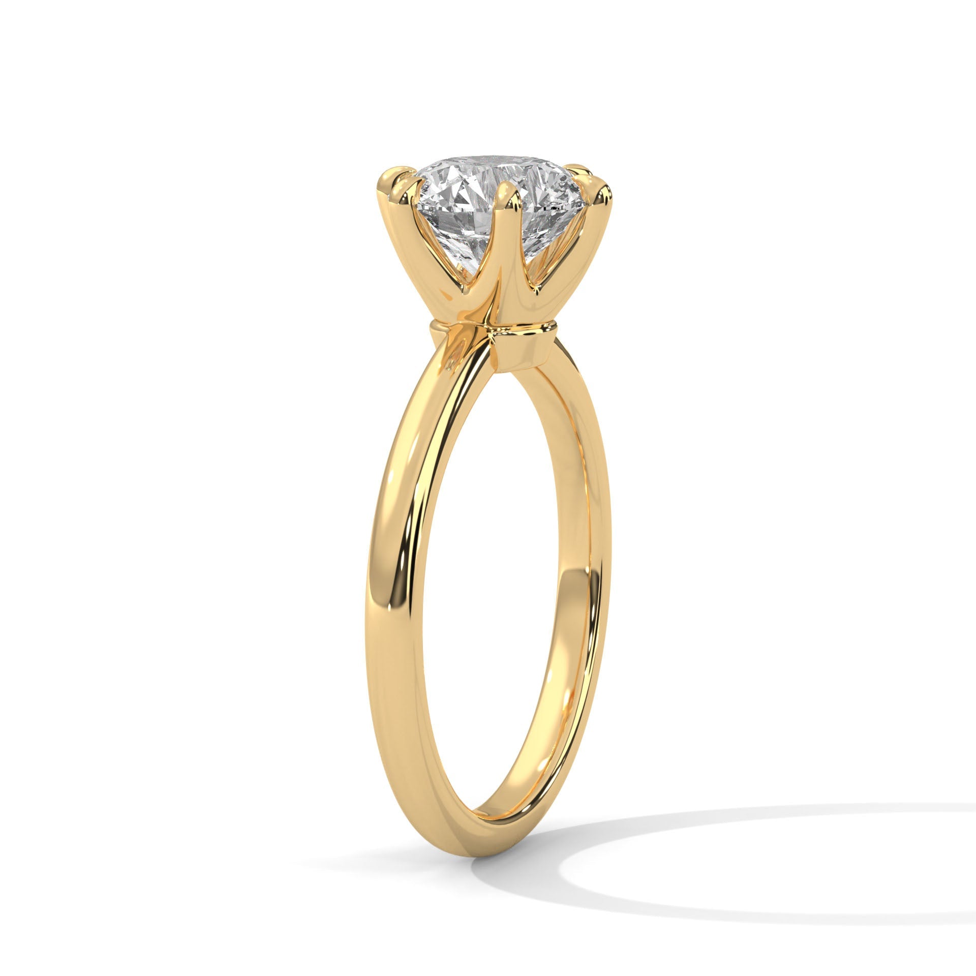 Eternal Elegance 2 CT Round Cut Diamond Solitaire Ring | 14K & 18K Gold