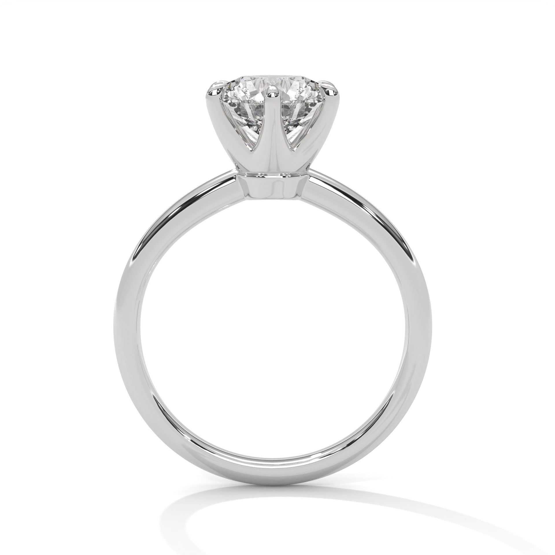 Valora 1.5 ct Round Lab-Grown Diamond Solitaire Engagement Ring
