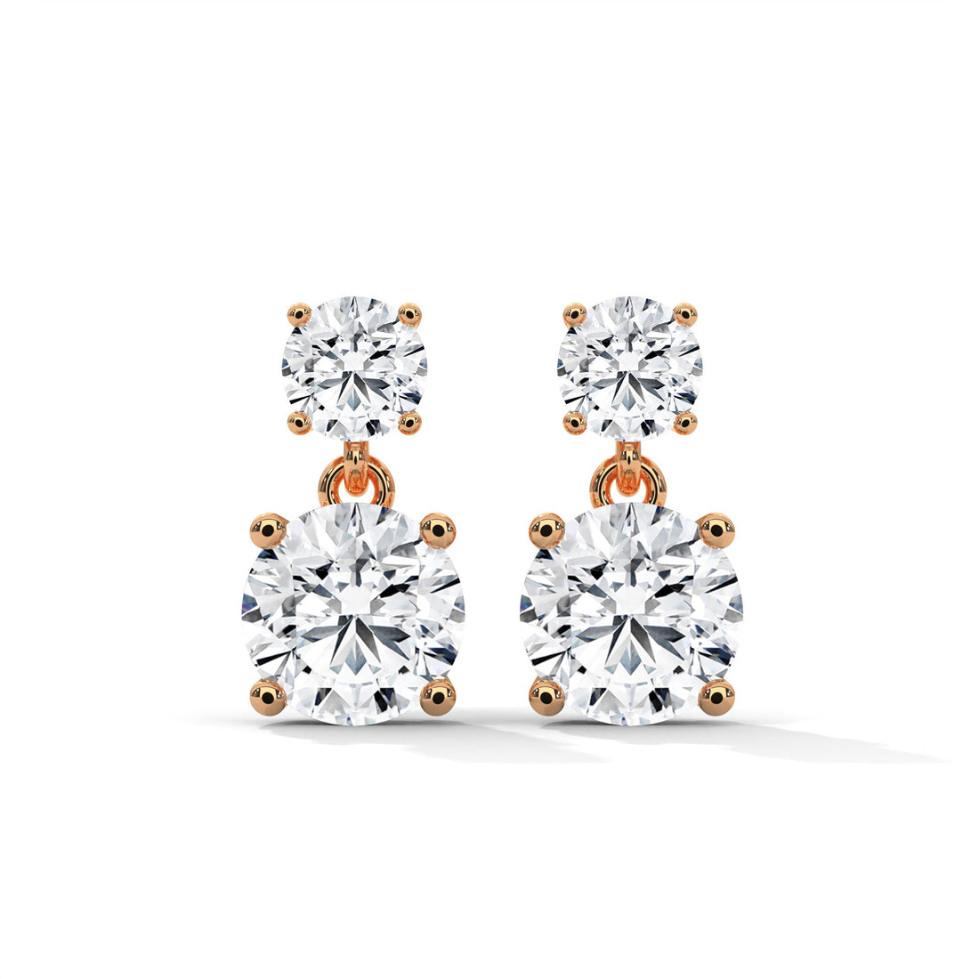 14K Gold Lab-Grown Diamond Drop Earrings| 3-6 CTW