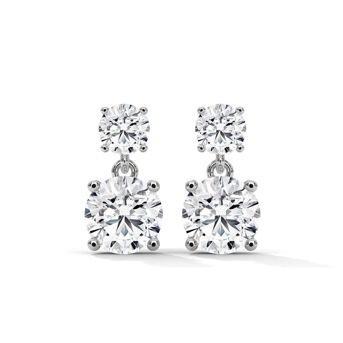 14K Gold Lab-Grown Diamond Drop Earrings| 3-6 CTW