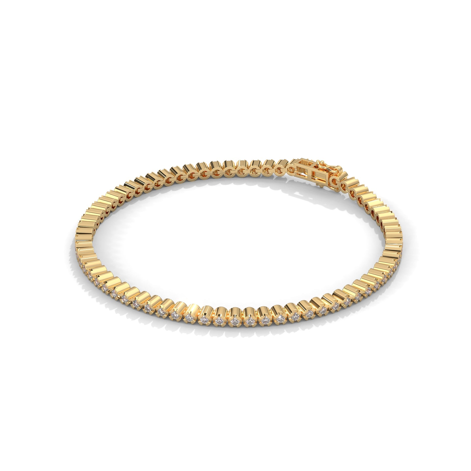 EternaLuxe Round-Cut Lab-Grown Diamond Tennis Bracelet | 1.30 CTW