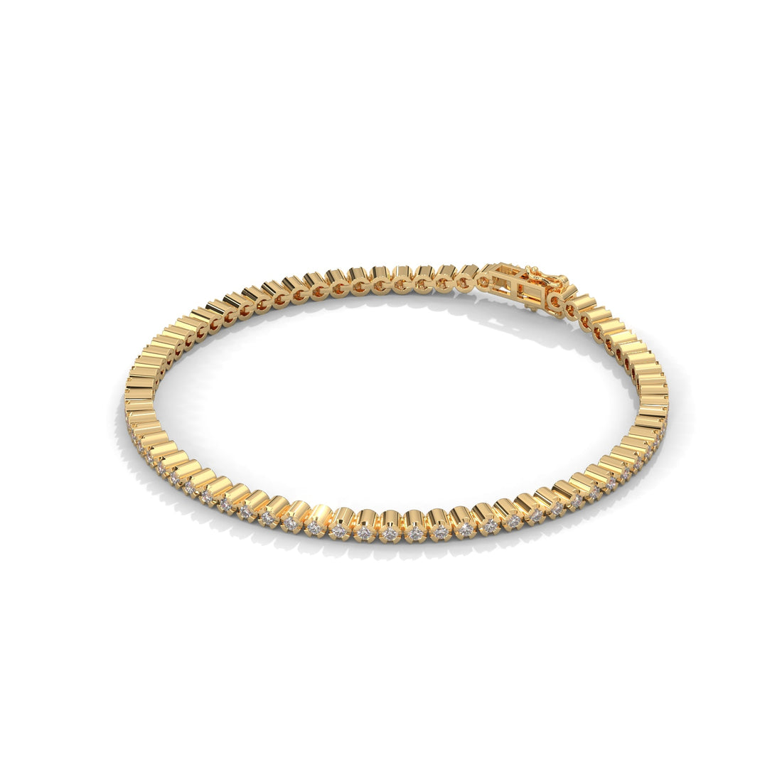 EternaLuxe Round-Cut Lab-Grown Diamond Tennis Bracelet | 1.30 CTW