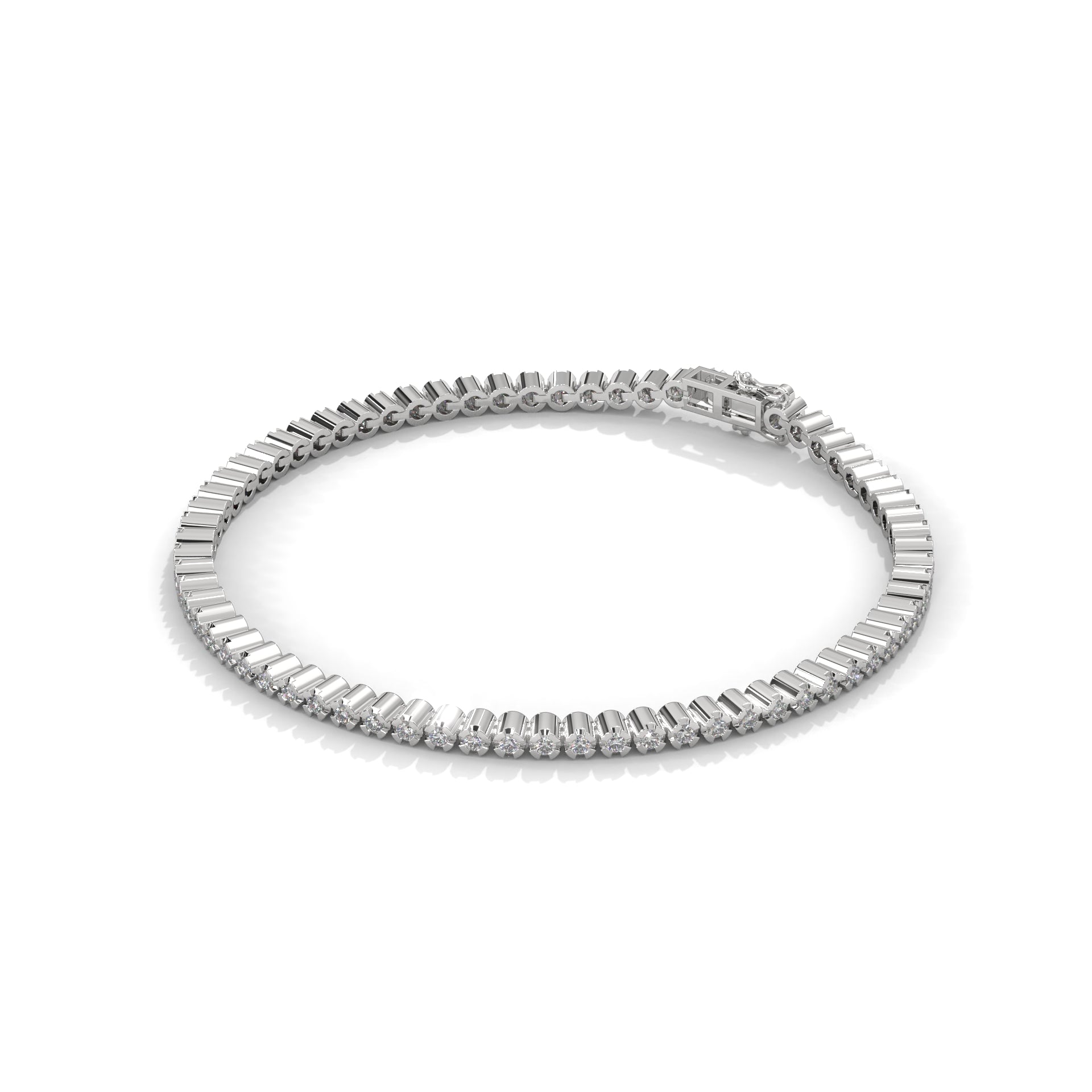 EternaLuxe Round-Cut Lab-Grown Diamond Tennis Bracelet | 1.30 CTW
