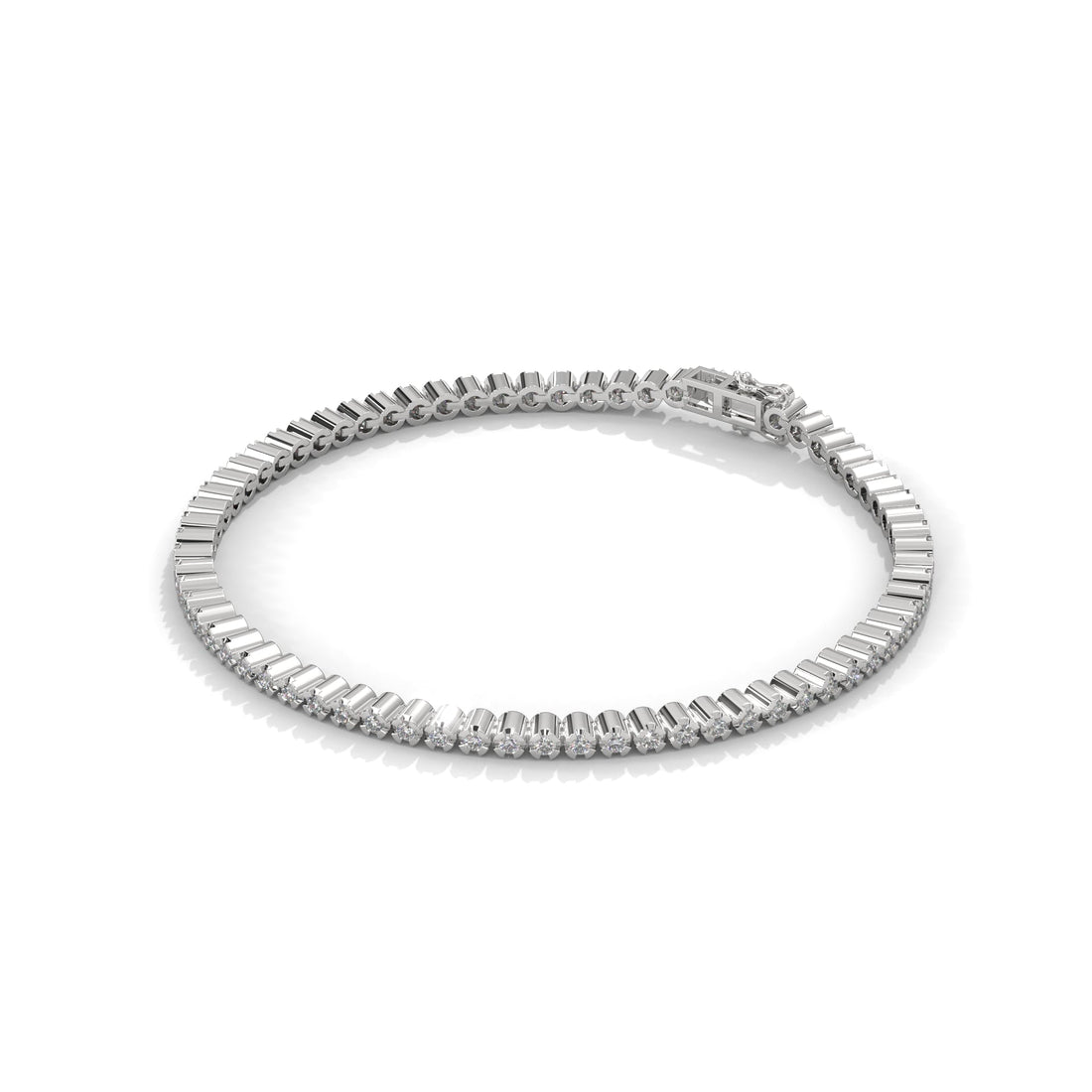 EternaLuxe Round-Cut Lab-Grown Diamond Tennis Bracelet | 1.30 CTW