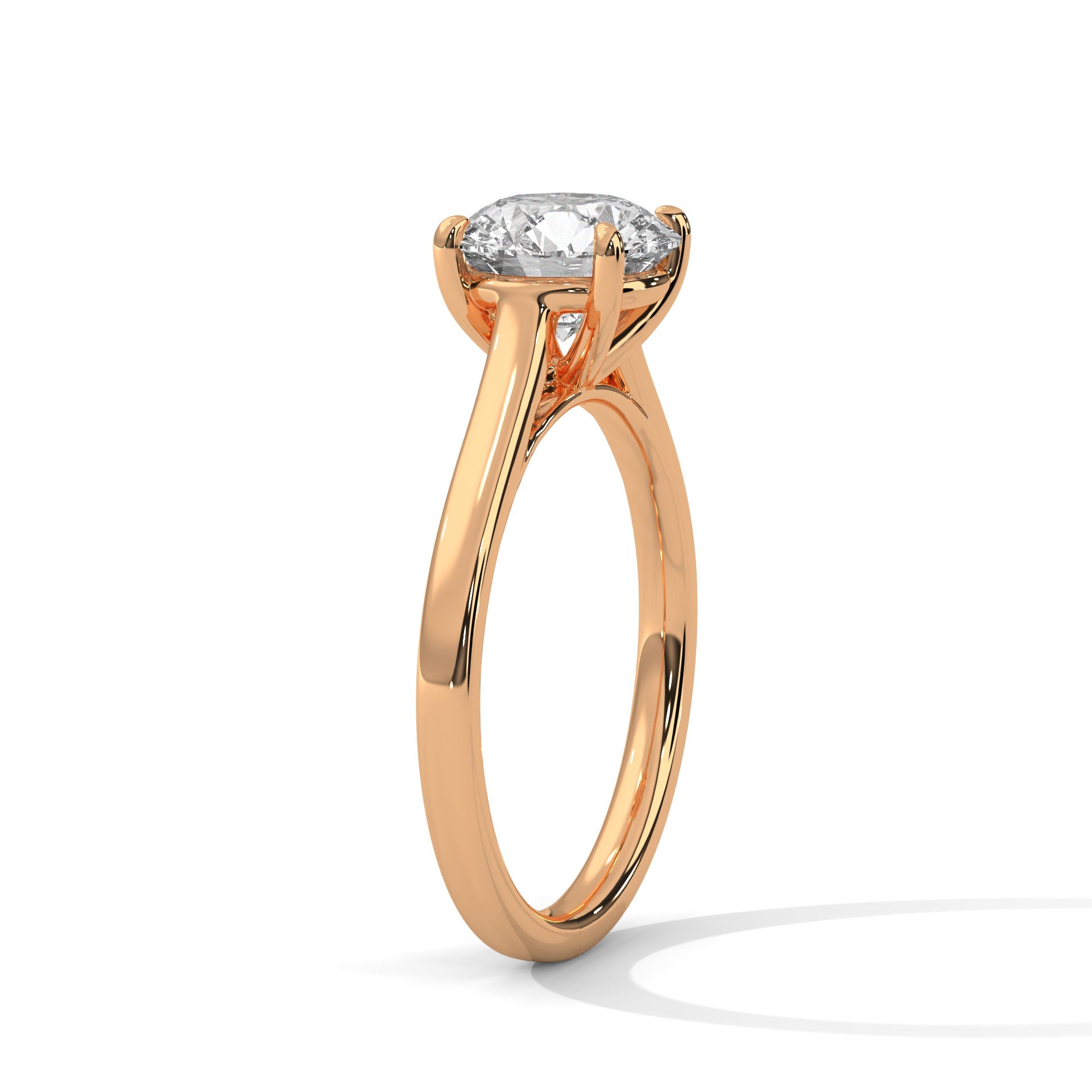 Elegant Brilliance 1 CT Lab Grown Diamond Round-Cut Solitaire Ring