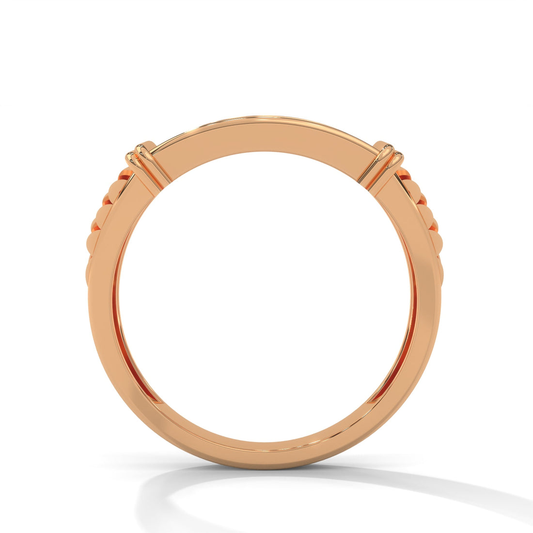 Dominus 0.46 CTW Round Lab-Grown Diamond Rectangular Men's Ring