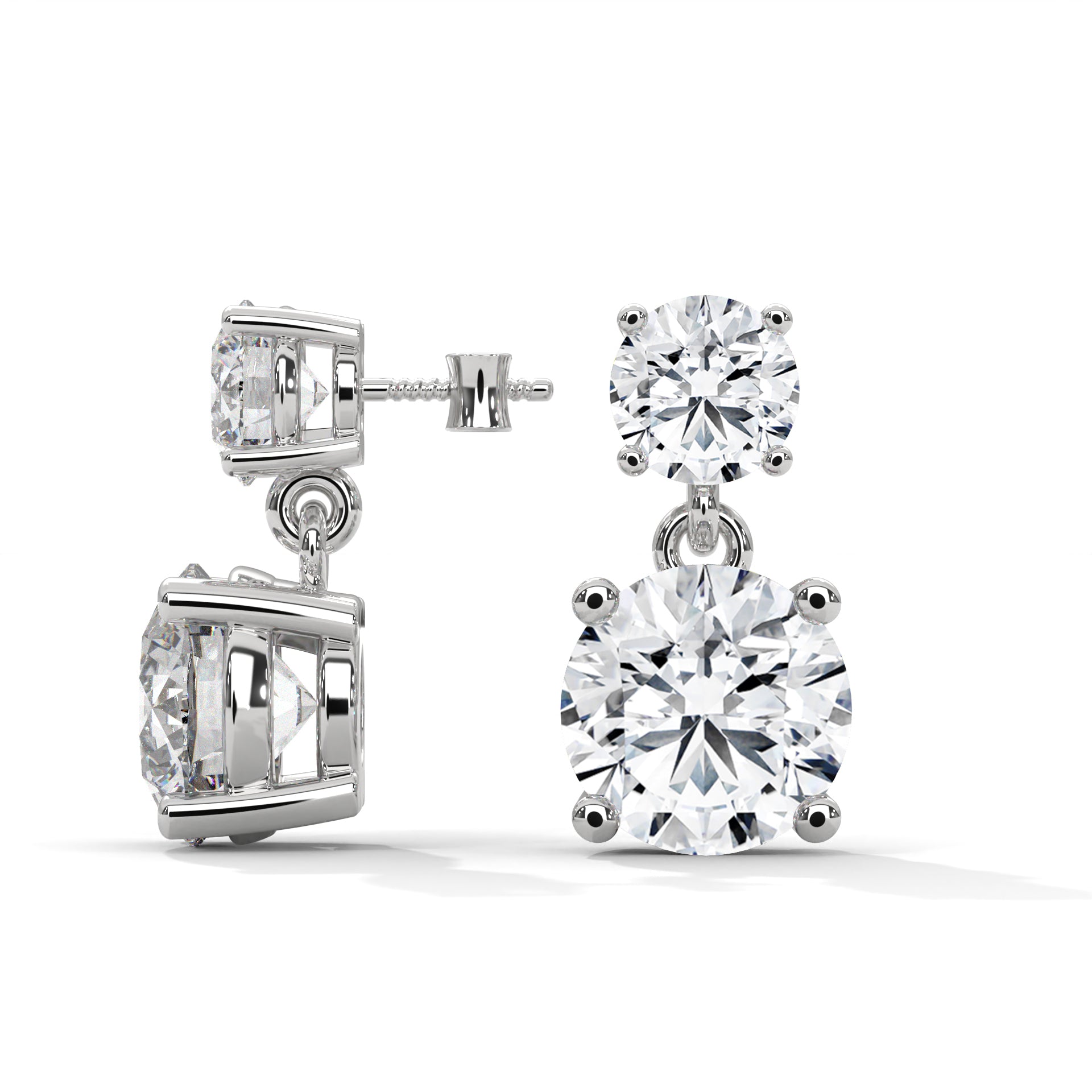 14K Gold Lab-Grown Diamond Drop Earrings| 3-6 CTW