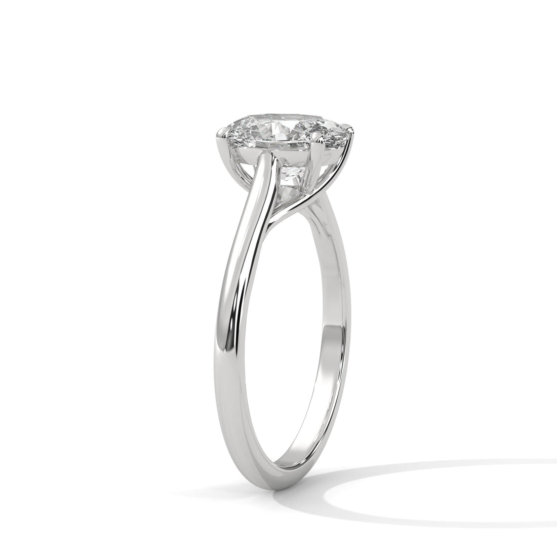 Radiance 2.0ct Oval Lab Diamond Engagement Ring | E VS1