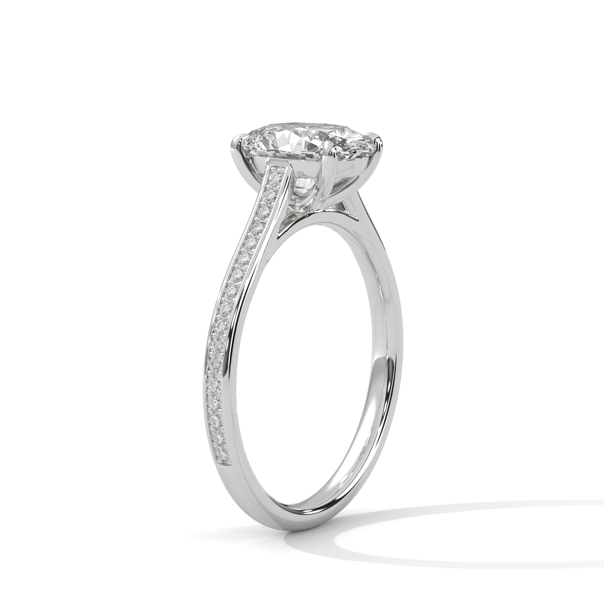 Radiance 1.5CT Oval Lab-Grown Diamond Engagement Ring | 1.67 CTW