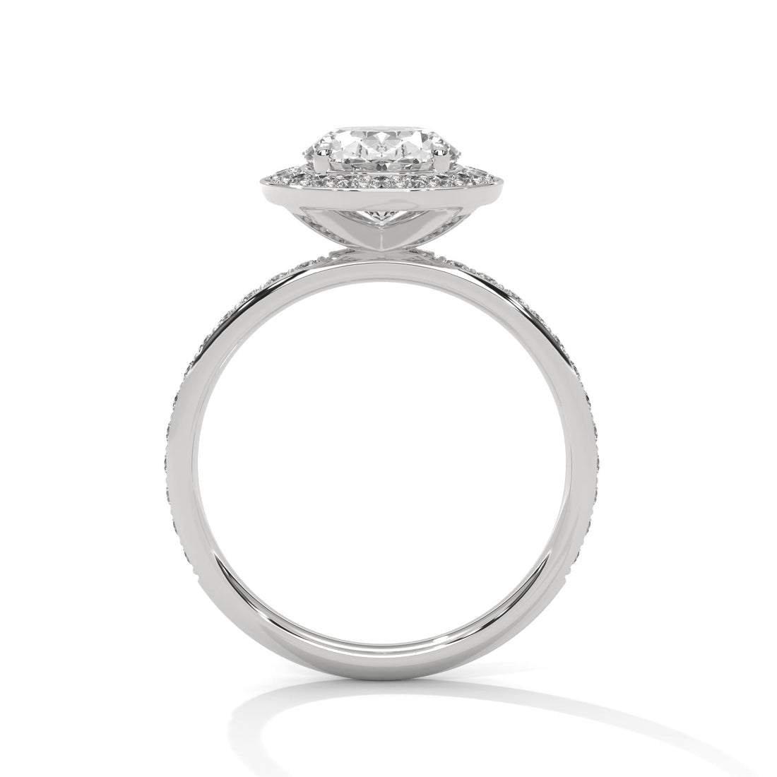 Amora 3ct Oval Lab-Grown Diamond Halo Engagement Ring | 3.52 CTW