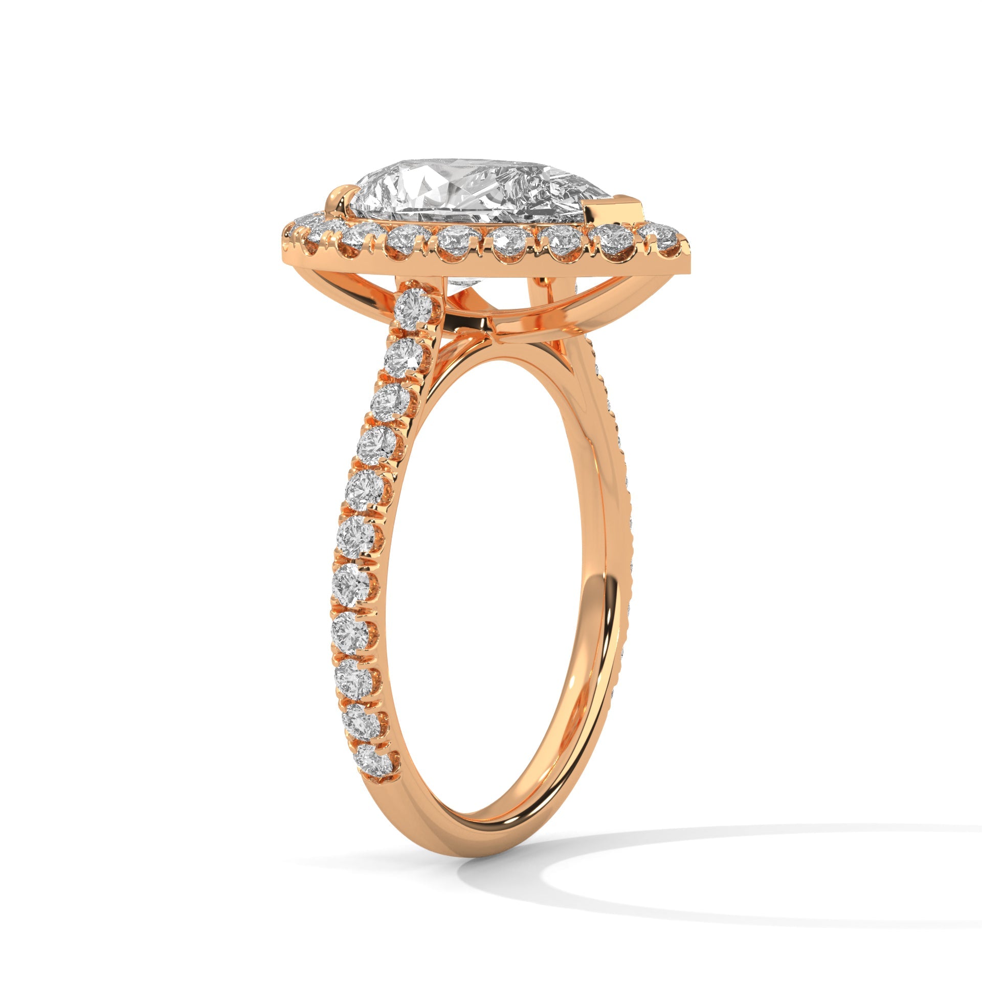 Cascade 1.5CT Pear Lab-Grown Diamond Engagement Ring | 2.23 CTW