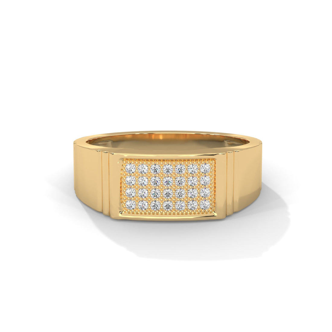 Regal 0.28 CTW Round Lab-Grown Diamond Sleek Men's Ring