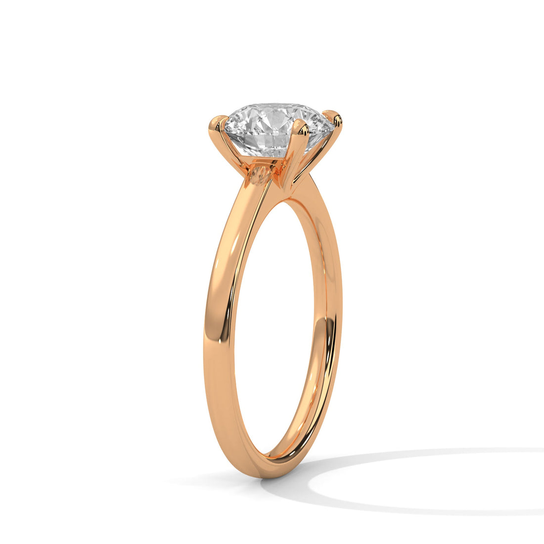 Timeless Glow 1 CT Round-Cut Lab Grown Diamond Solitaire Ring | E VS1