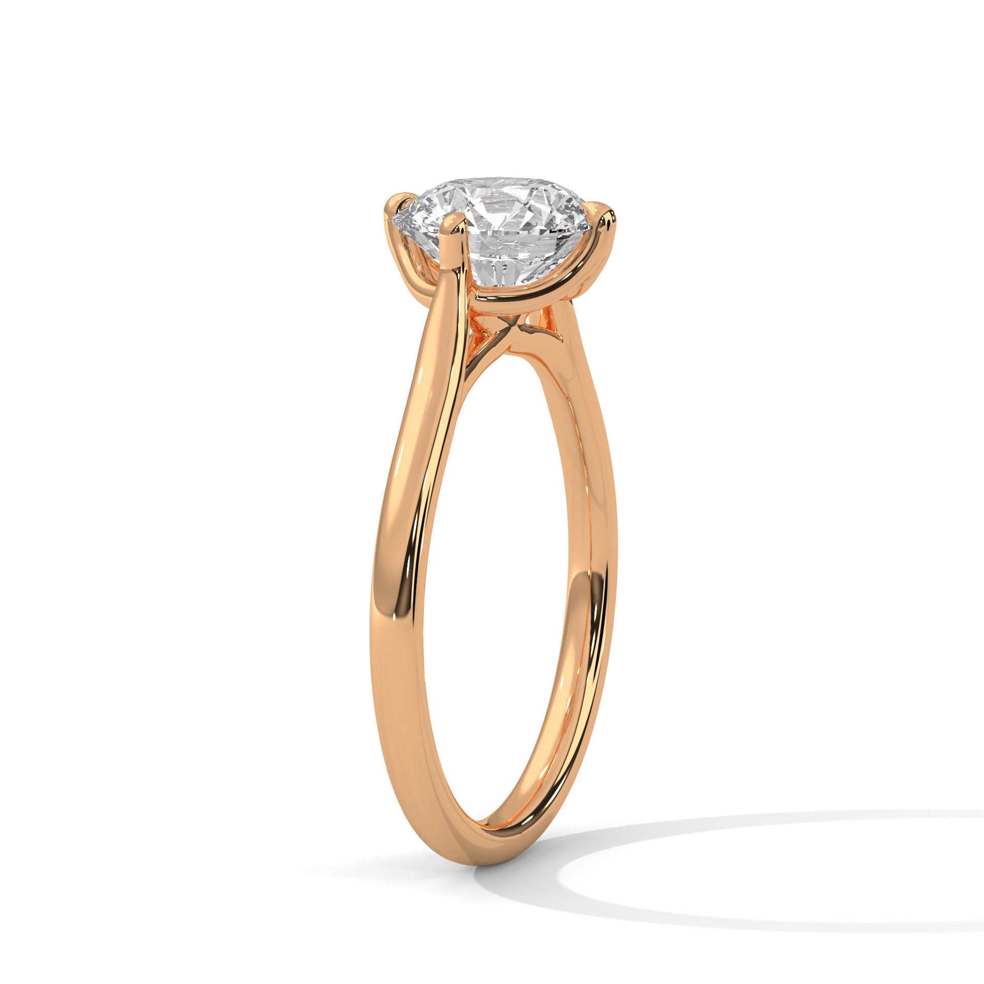 Luminous Grace 1 CT Round-Cut Lab Grown Diamond Solitaire Ring | E VS1