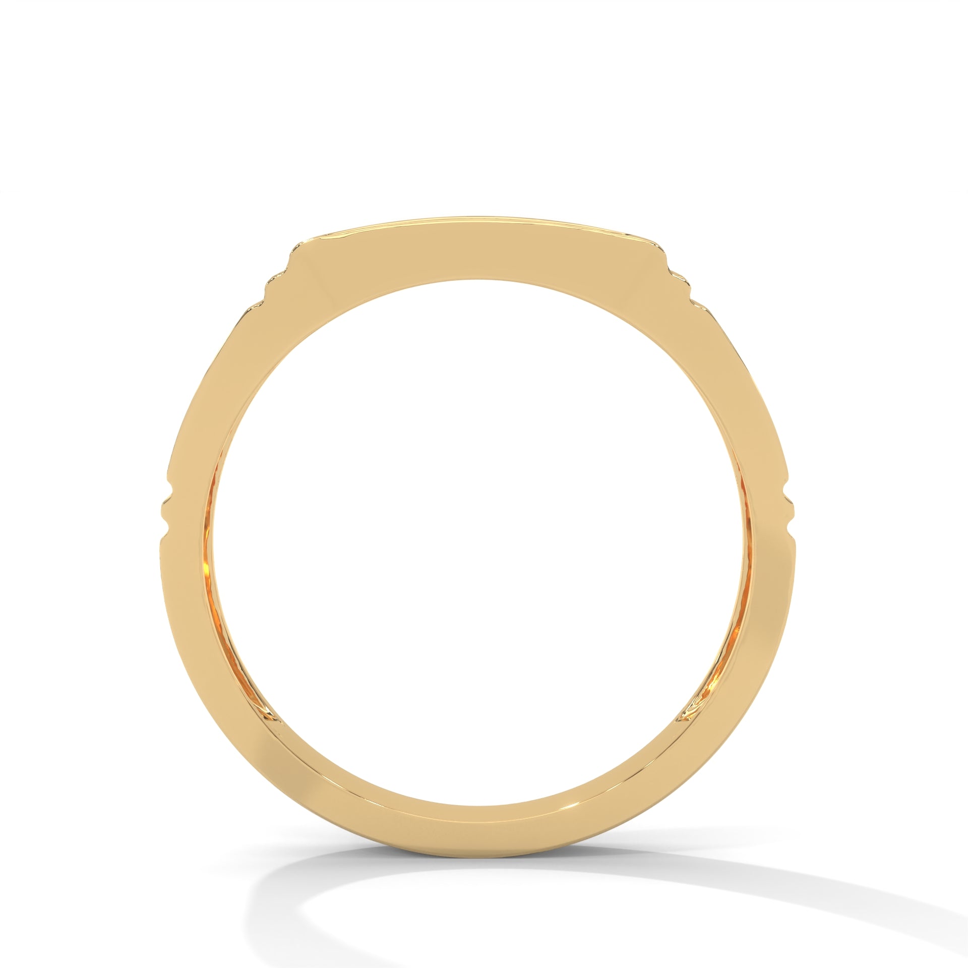 Regal 0.28 CTW Round Lab-Grown Diamond Sleek Men's Ring