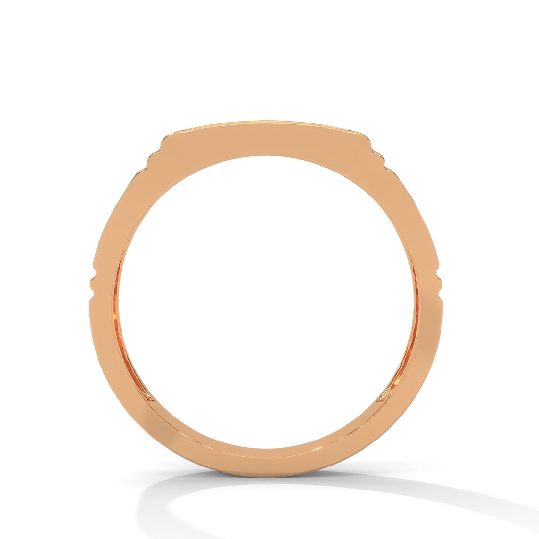 Regal 0.28 CTW Round Lab-Grown Diamond Sleek Men's Ring