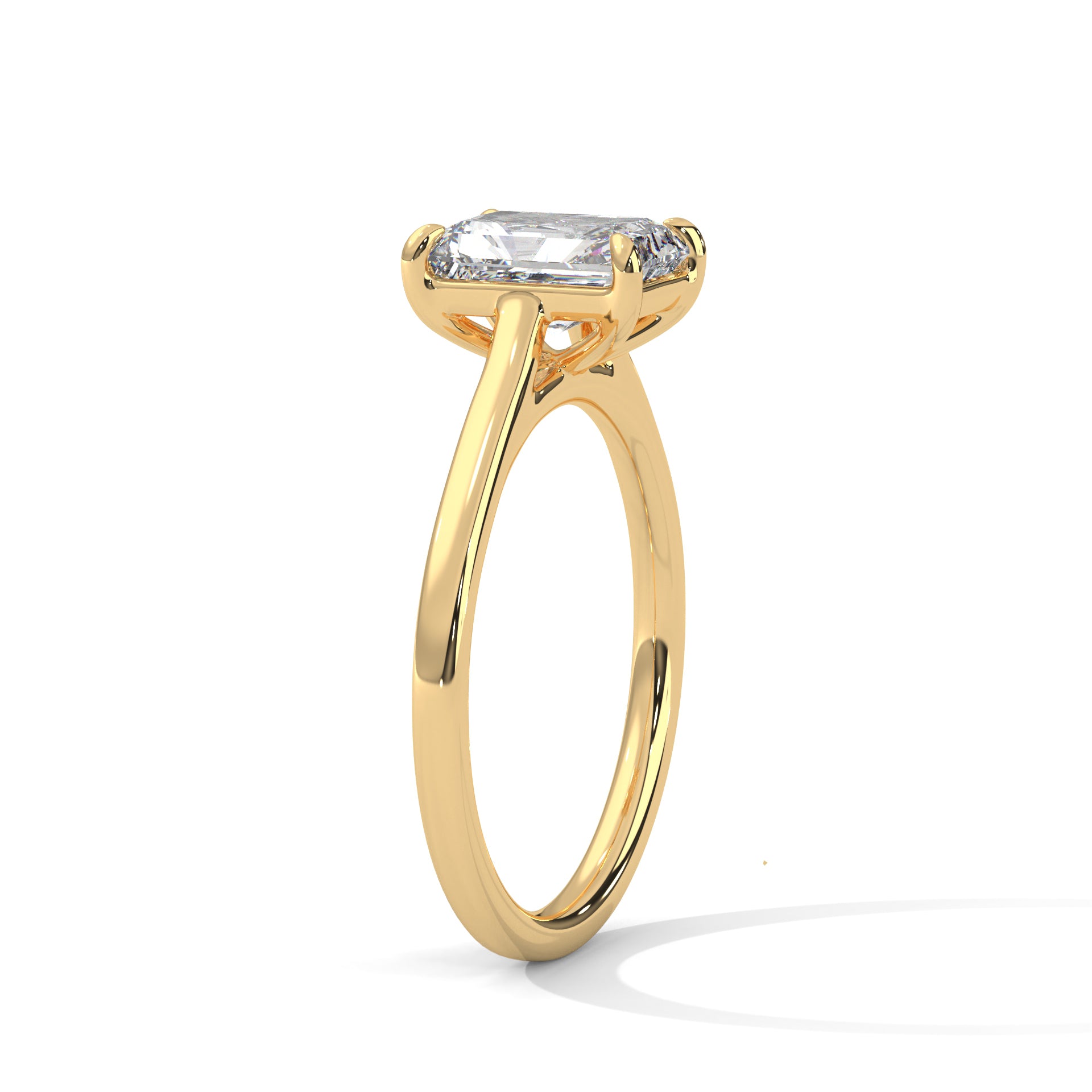 Elysian Grace 1.5CT Emerald Lab-Grown Diamond Engagement Ring | 1.5 CTW