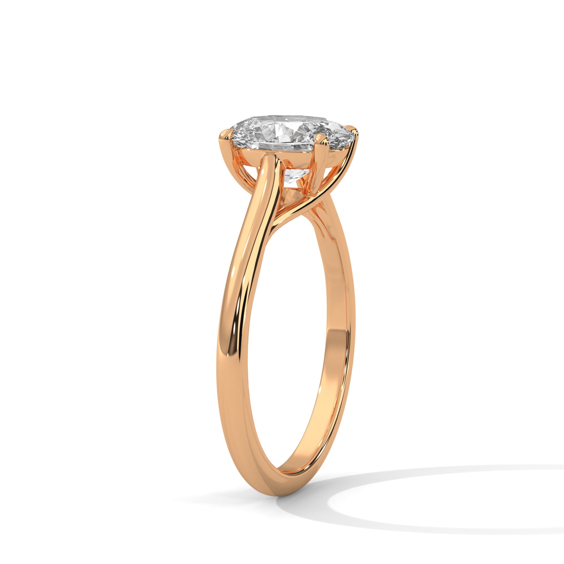 Radiance 2.0ct Oval Lab Diamond Engagement Ring | E VS1