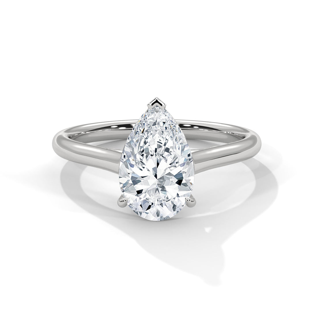 Solitaire 1.5ct Pear Lab-Grown Diamond Engagement Ring | E VS