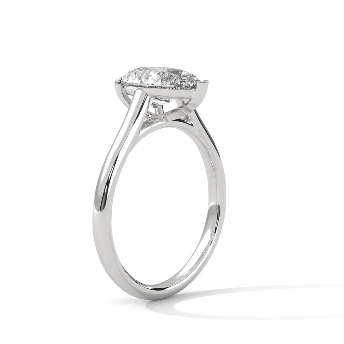 Solitaire 1.5ct Pear Lab-Grown Diamond Engagement Ring | E VS
