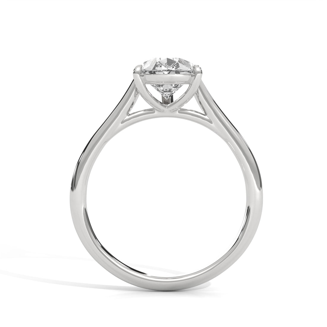 Pave 3ct Pear Lab-Grown Diamond Engagement Ring | E VS1