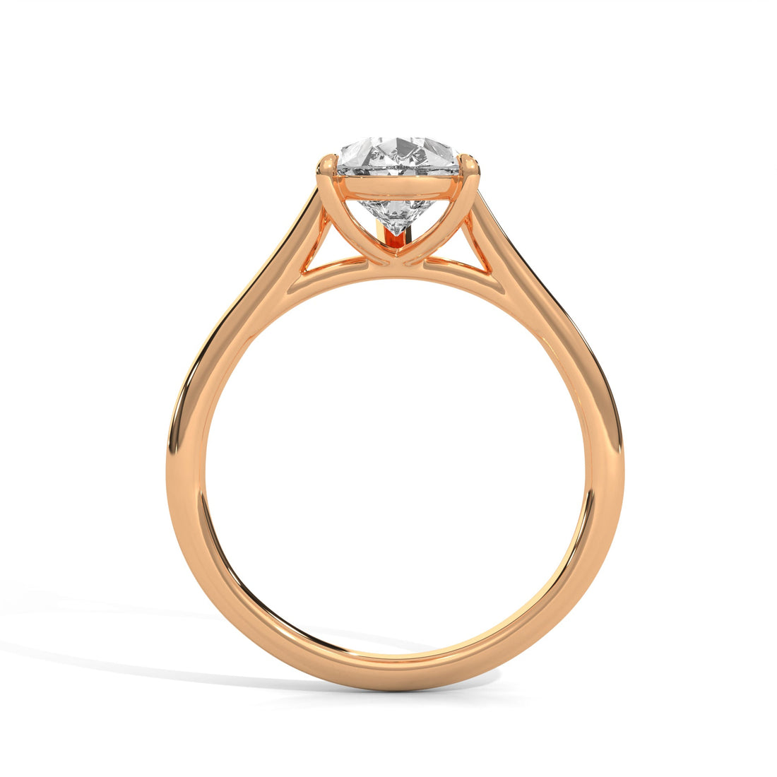 Pave 3ct Pear Lab-Grown Diamond Engagement Ring | E VS1