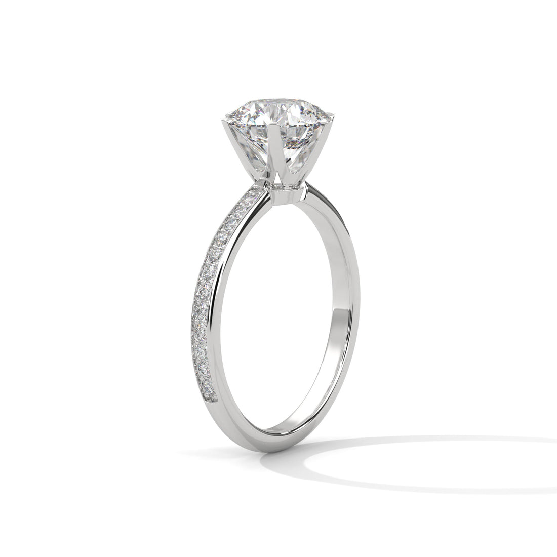 Fiona 3ct Round Lab-Grown Diamond Solitaire Engagement Ring | 3.24 CTW