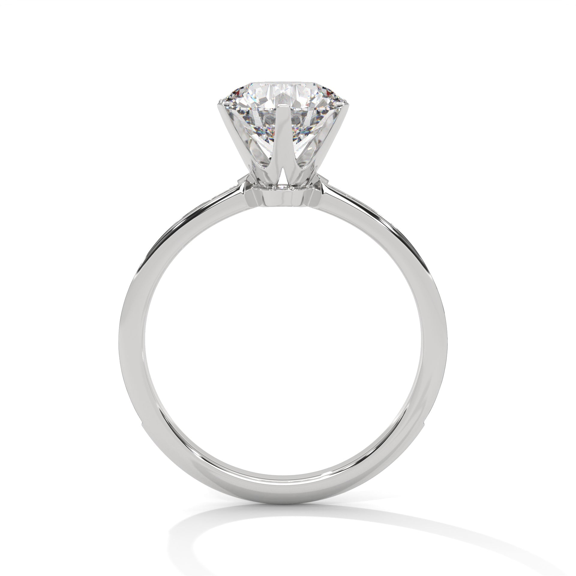 Fiona 3ct Round Lab-Grown Diamond Solitaire Engagement Ring | 3.24 CTW