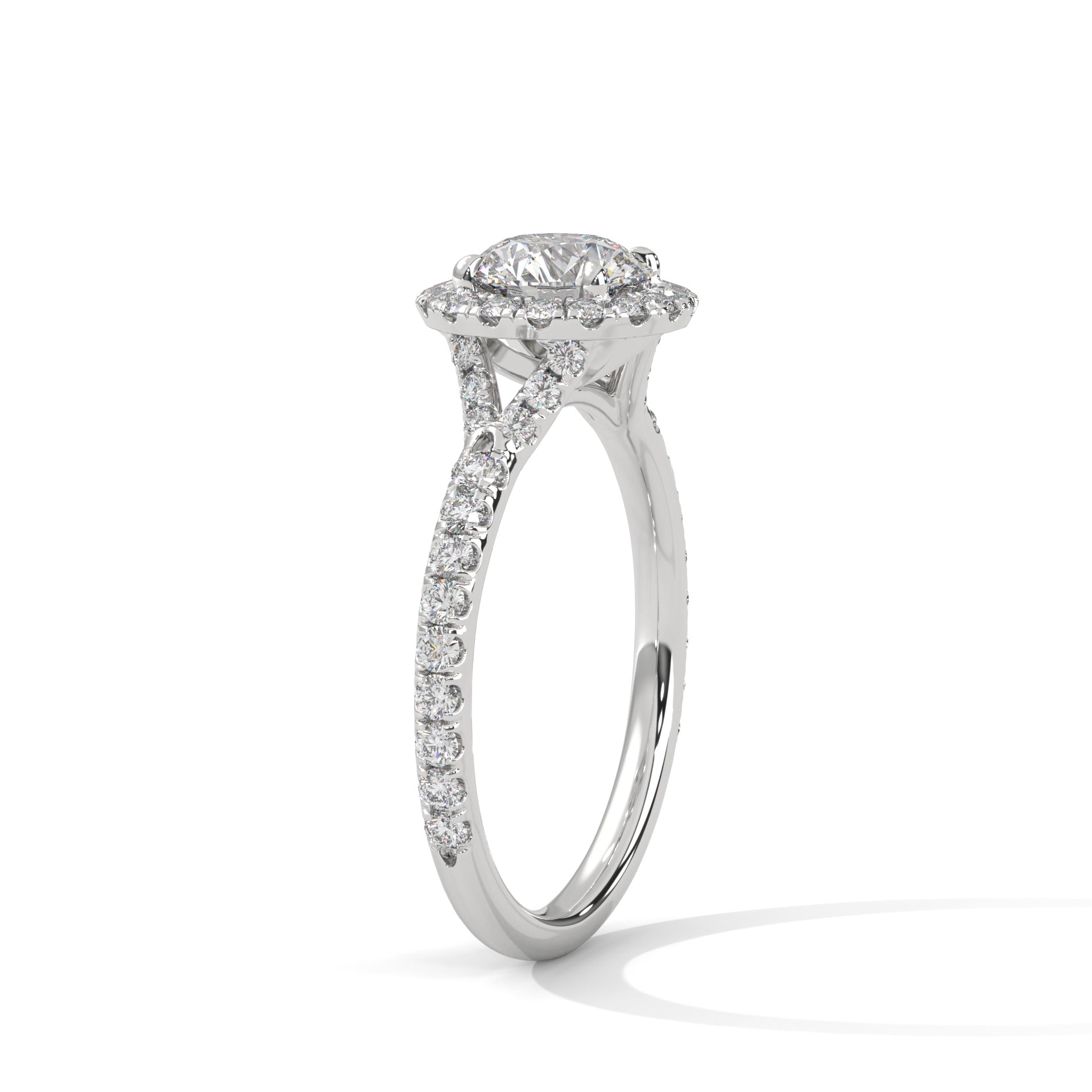 Zafira Bloom 1.5 CT Lab Grown Round-Cut Diamond Halo Ring | 1.94 CTW