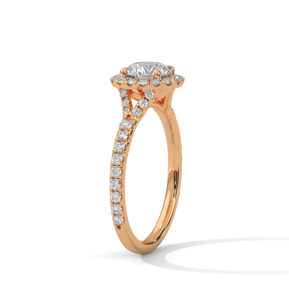 Radiant Bloom 2.0ct Round Lab Diamond Halo Engagement Ring | 2.44 CTW