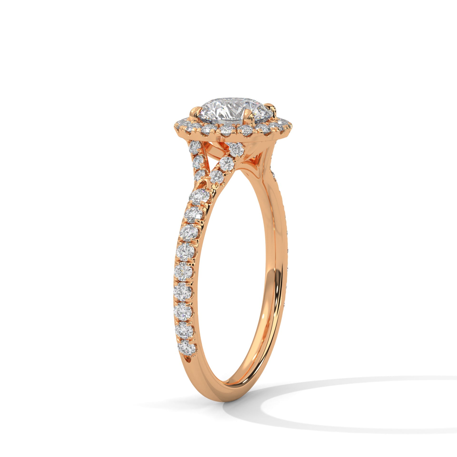Zafira Bloom 1.5 CT Lab Grown Round-Cut Diamond Halo Ring | 1.94 CTW
