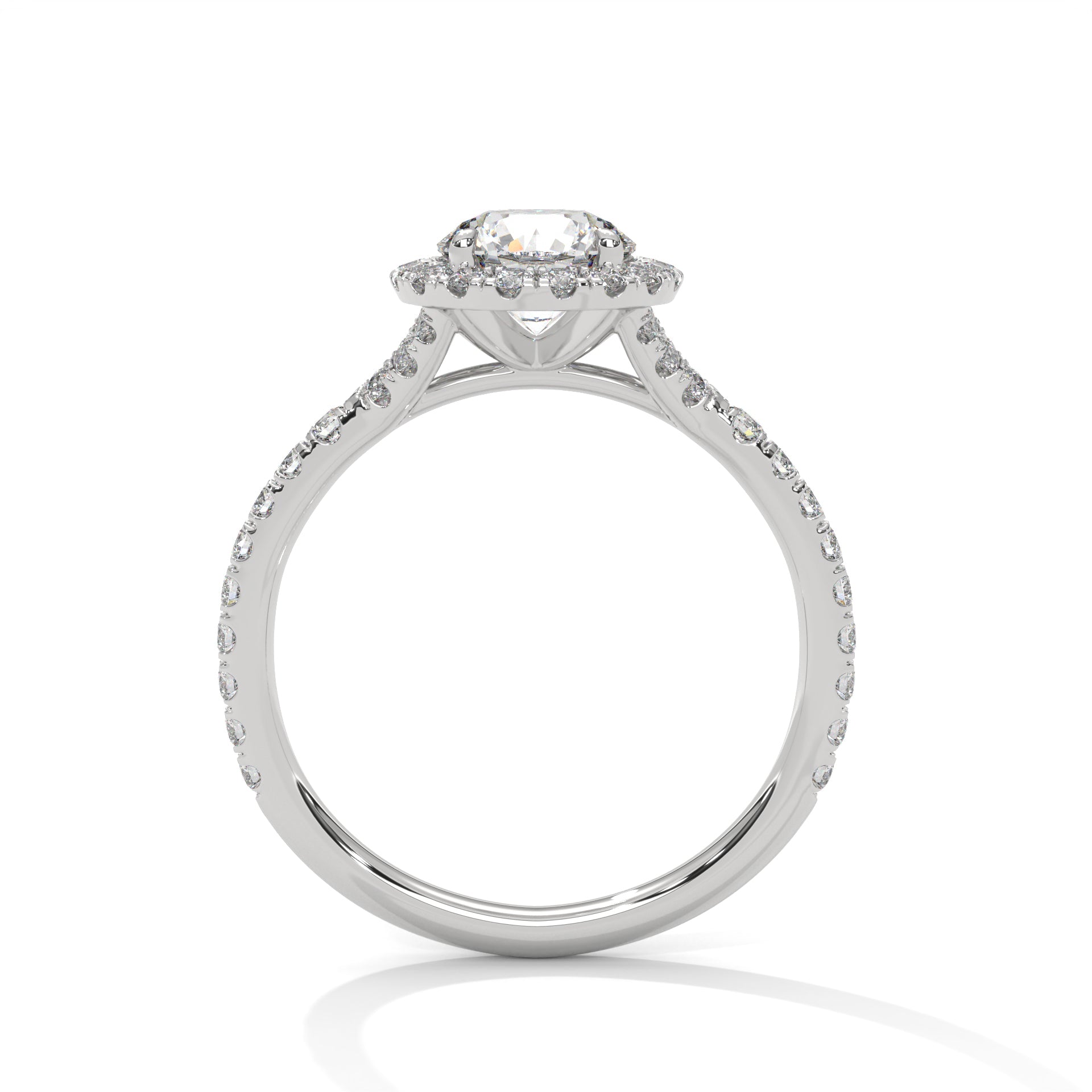 Zafira Bloom 1.5 CT Lab Grown Round-Cut Diamond Halo Ring | 1.94 CTW