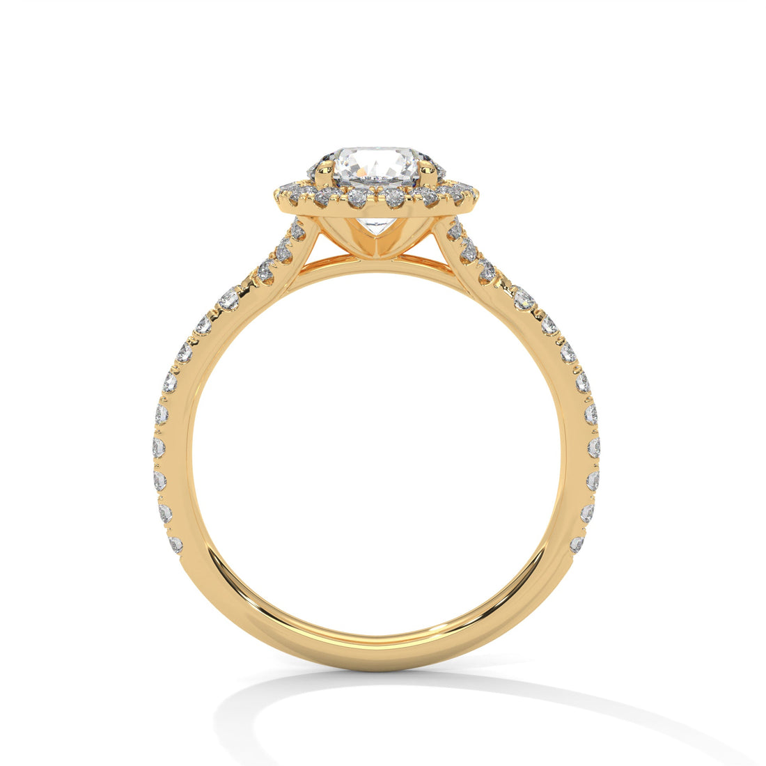Zafira Bloom 1.5 CT Lab Grown Round-Cut Diamond Halo Ring | 1.94 CTW