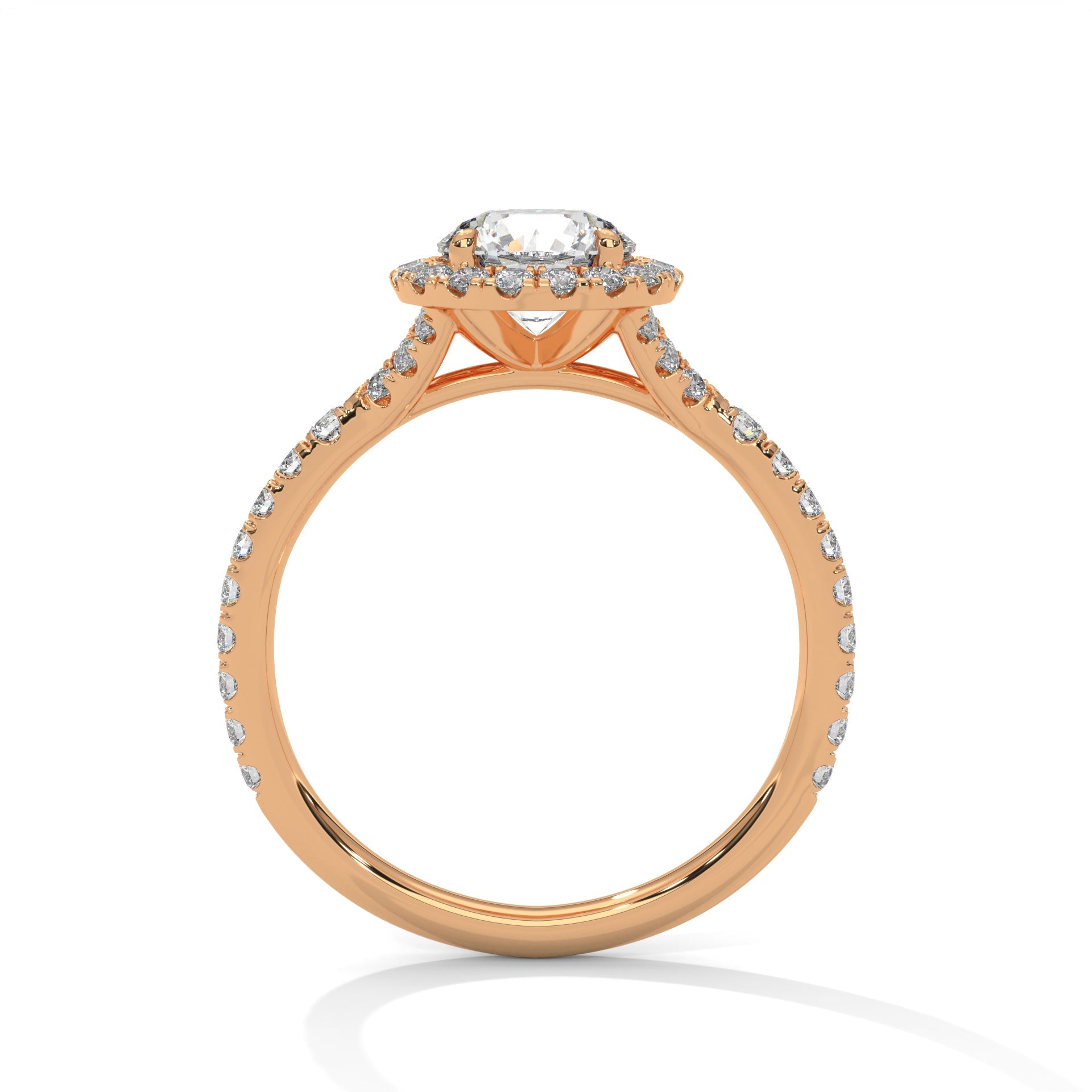Zafira Bloom 1.5 CT Lab Grown Round-Cut Diamond Halo Ring | 1.94 CTW