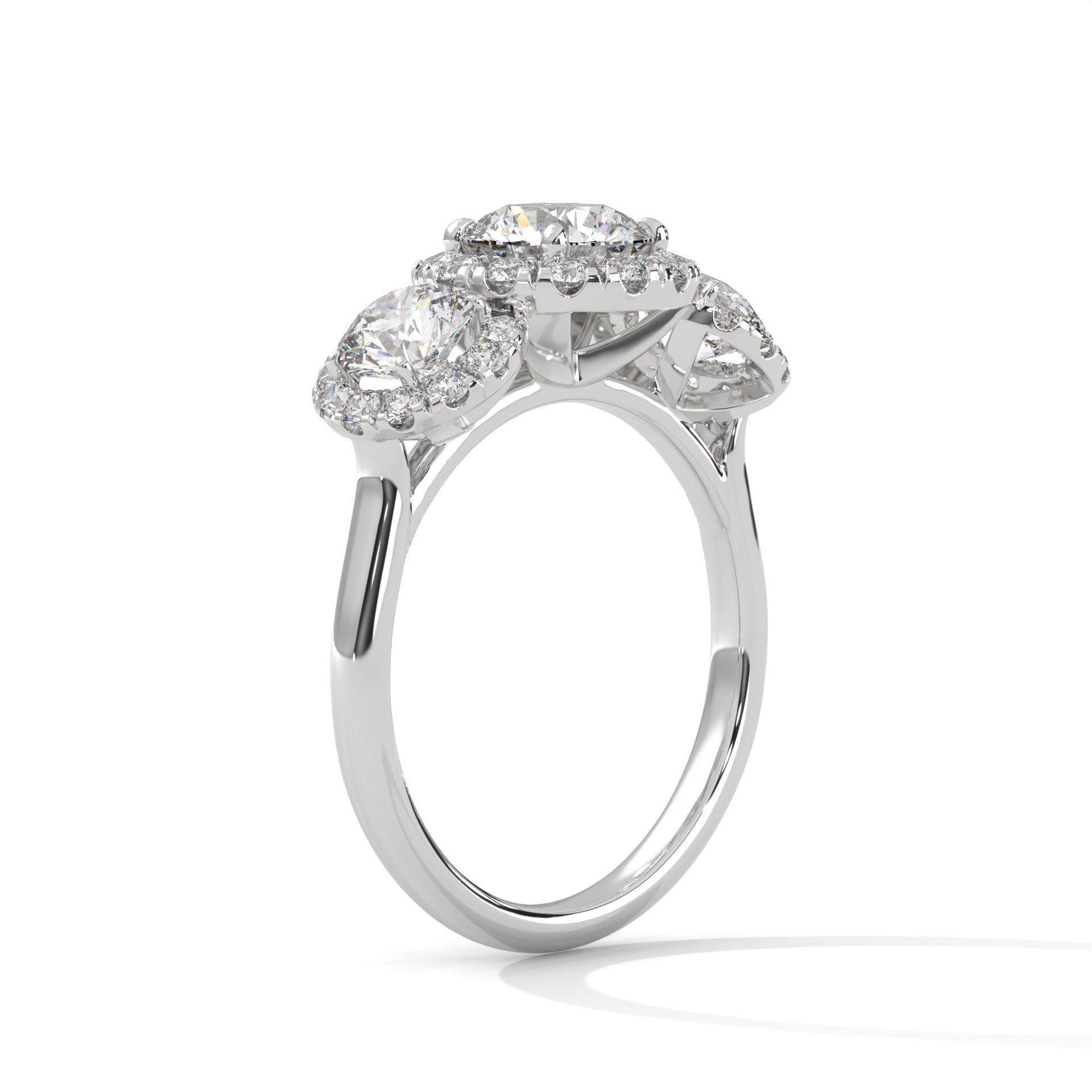 Harmony 1.5CT Round Lab-Grown Diamond Engagement Ring | 2.56 CTW