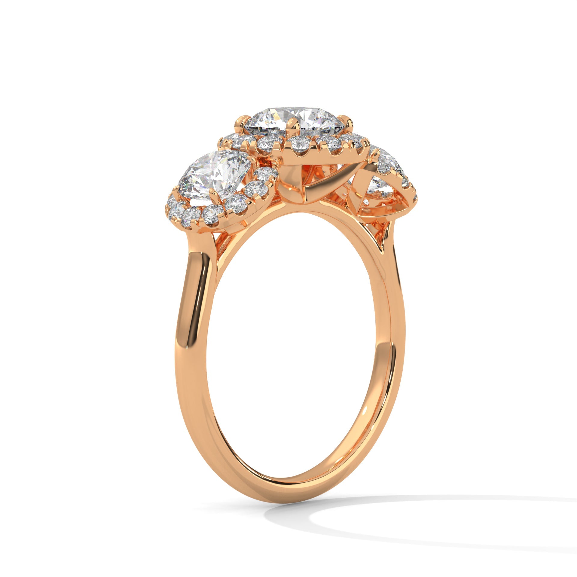 Harmony 1.5CT Round Lab-Grown Diamond Engagement Ring | 2.56 CTW