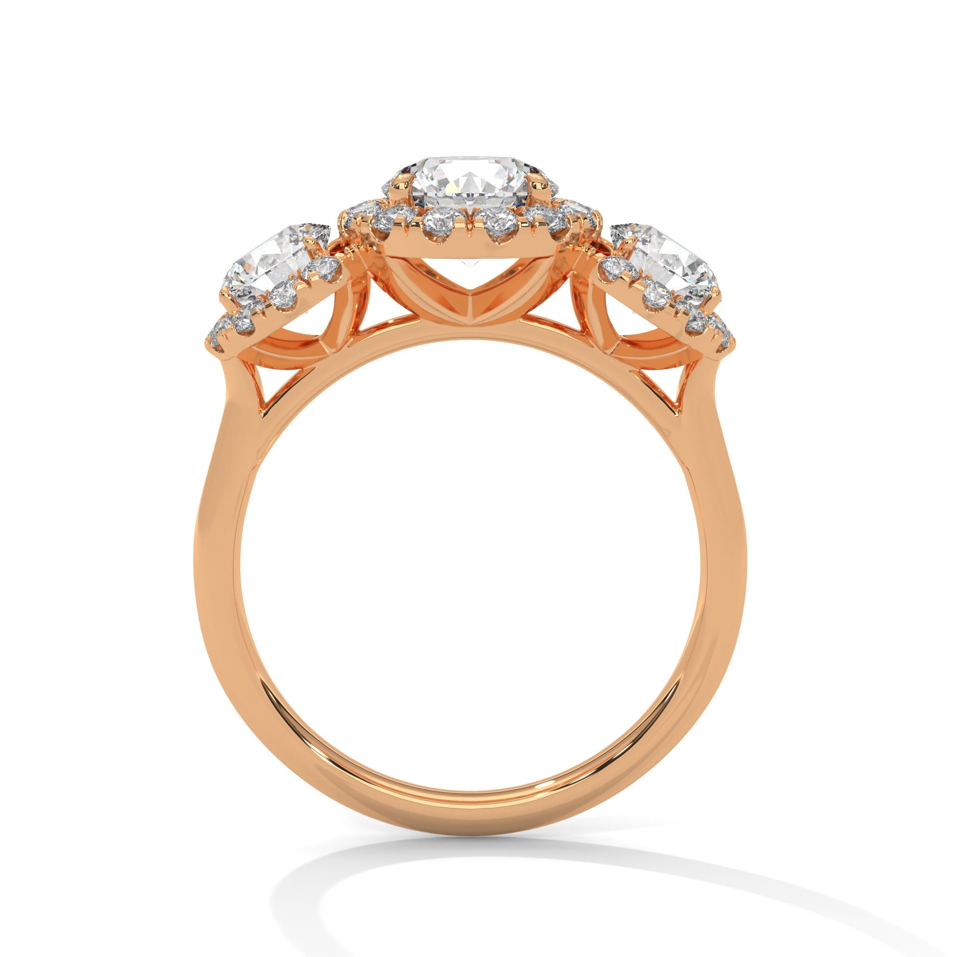 Harmony 1.5CT Round Lab-Grown Diamond Engagement Ring | 2.56 CTW
