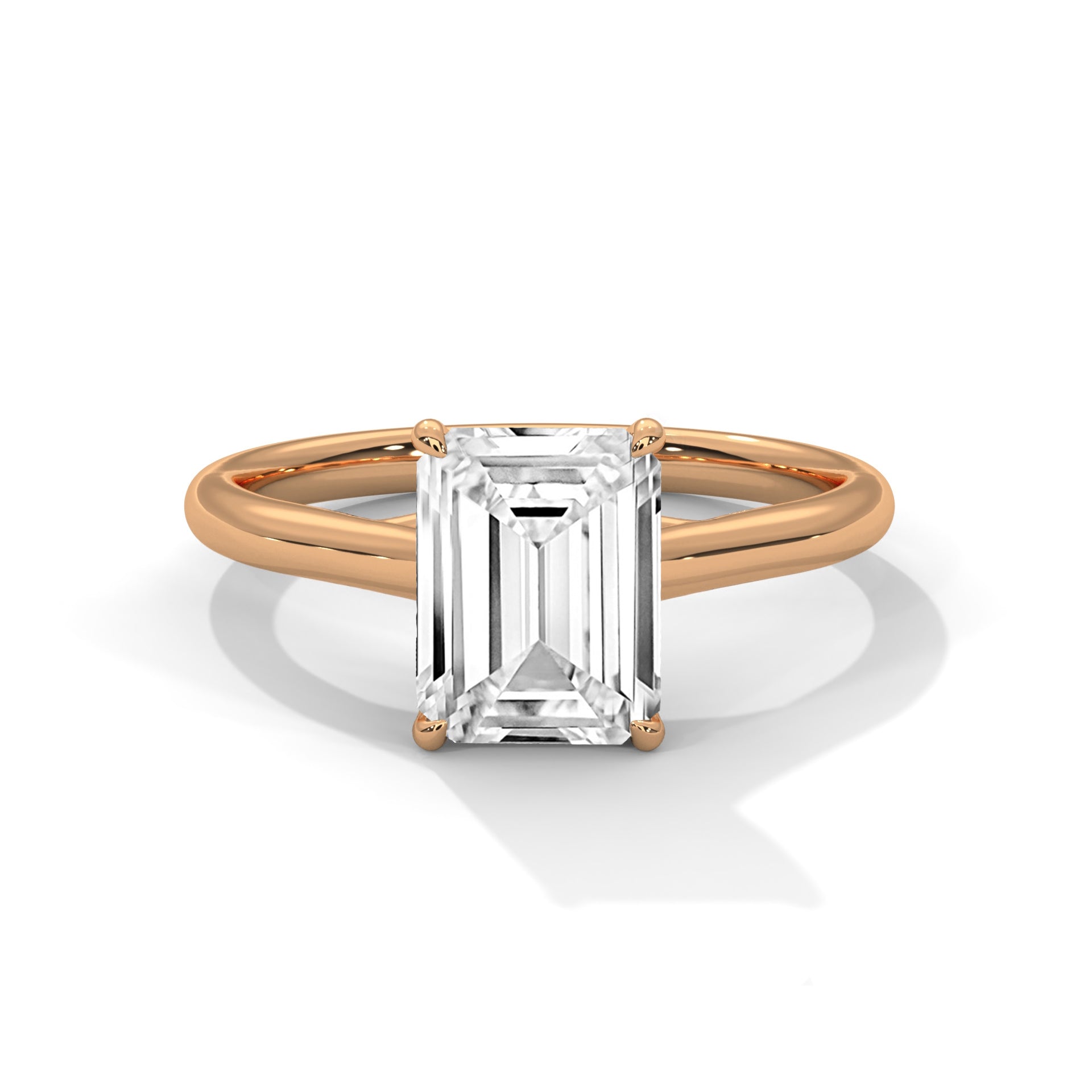 Celeste 2 CT Cushion Diamond Solitaire Engagement Ring | 14K & 18K Gold