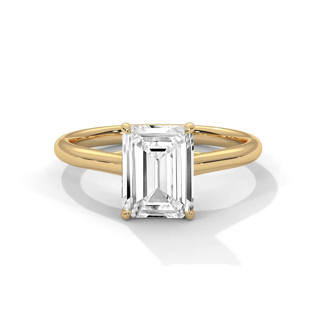 Celeste 2 CT Cushion Diamond Solitaire Engagement Ring | 14K & 18K Gold