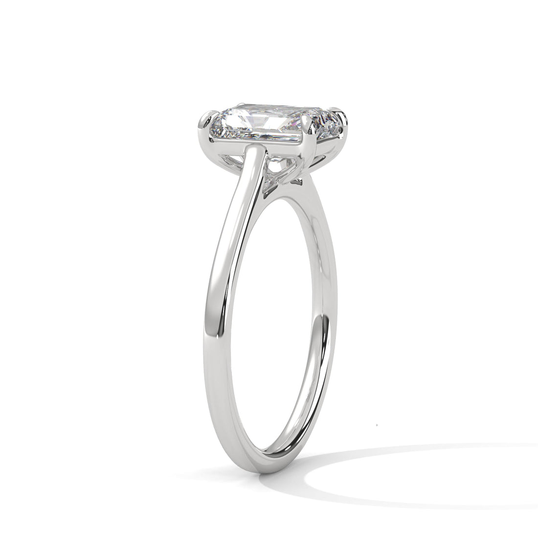 Regal Radiance 3CT Emerald Lab-Grown Diamond Engagement Ring | E-VS1