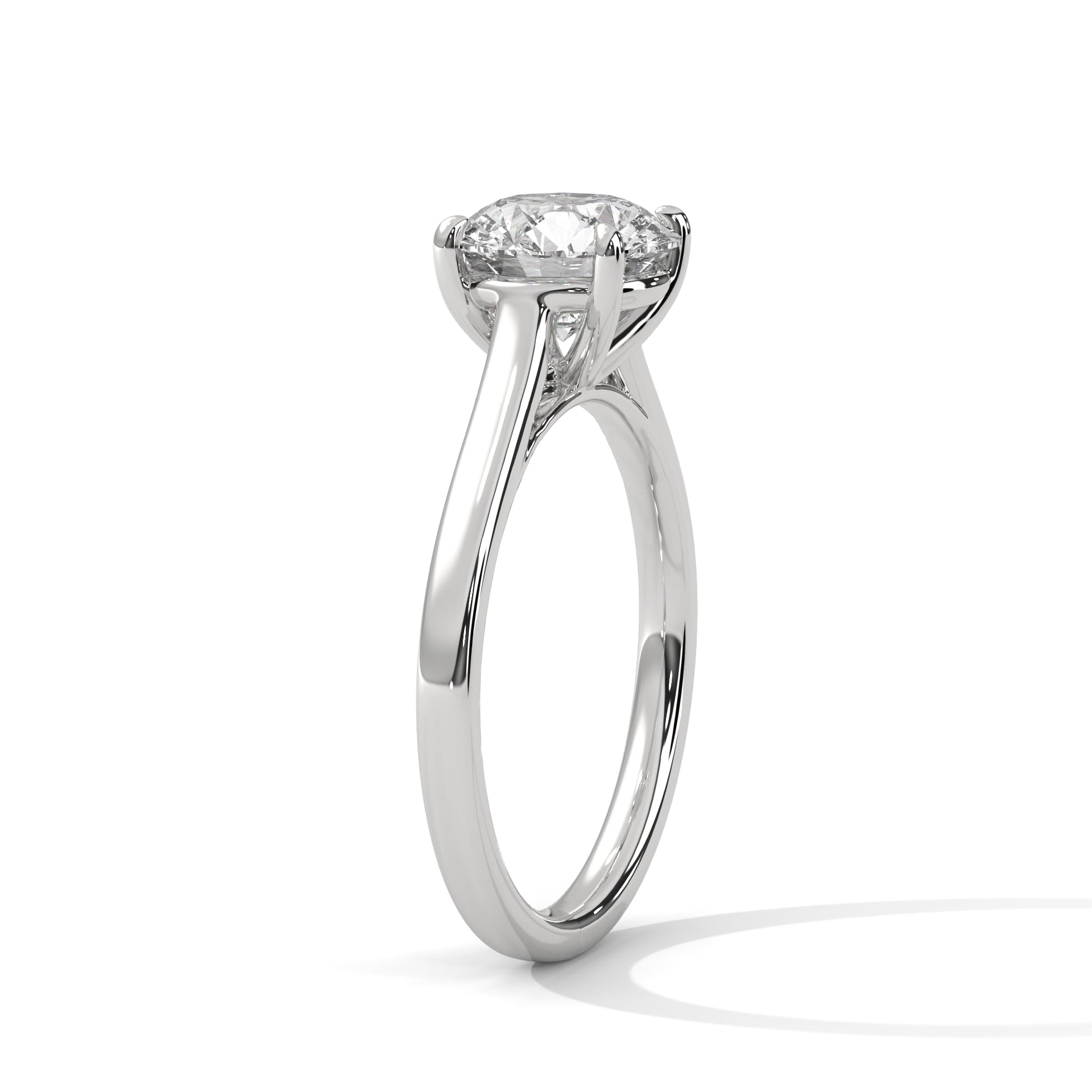 Brilliant Essence 1.5 CT Round-Cut Lab Grown Diamond Solitaire Ring