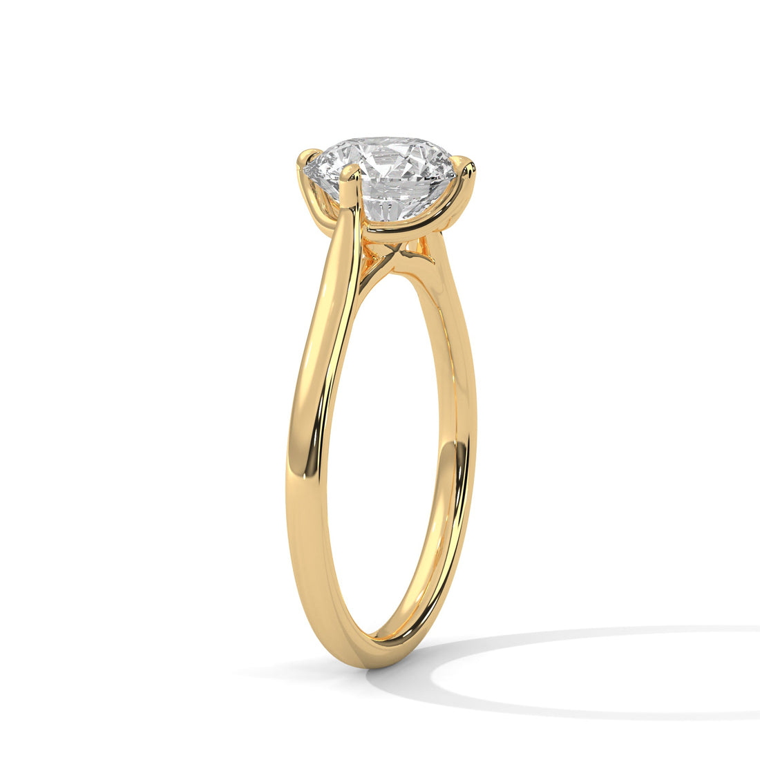 Radiant Glow 1.5 CT Lab Grown Diamond Round-Cut Solitaire Ring | E VS1