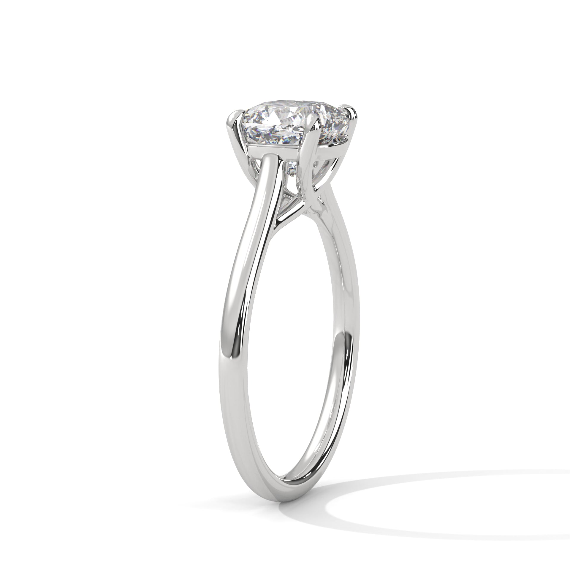 Timeless Elegance 2 CT Cushion-Cut Diamond Solitaire Ring | F-VS1