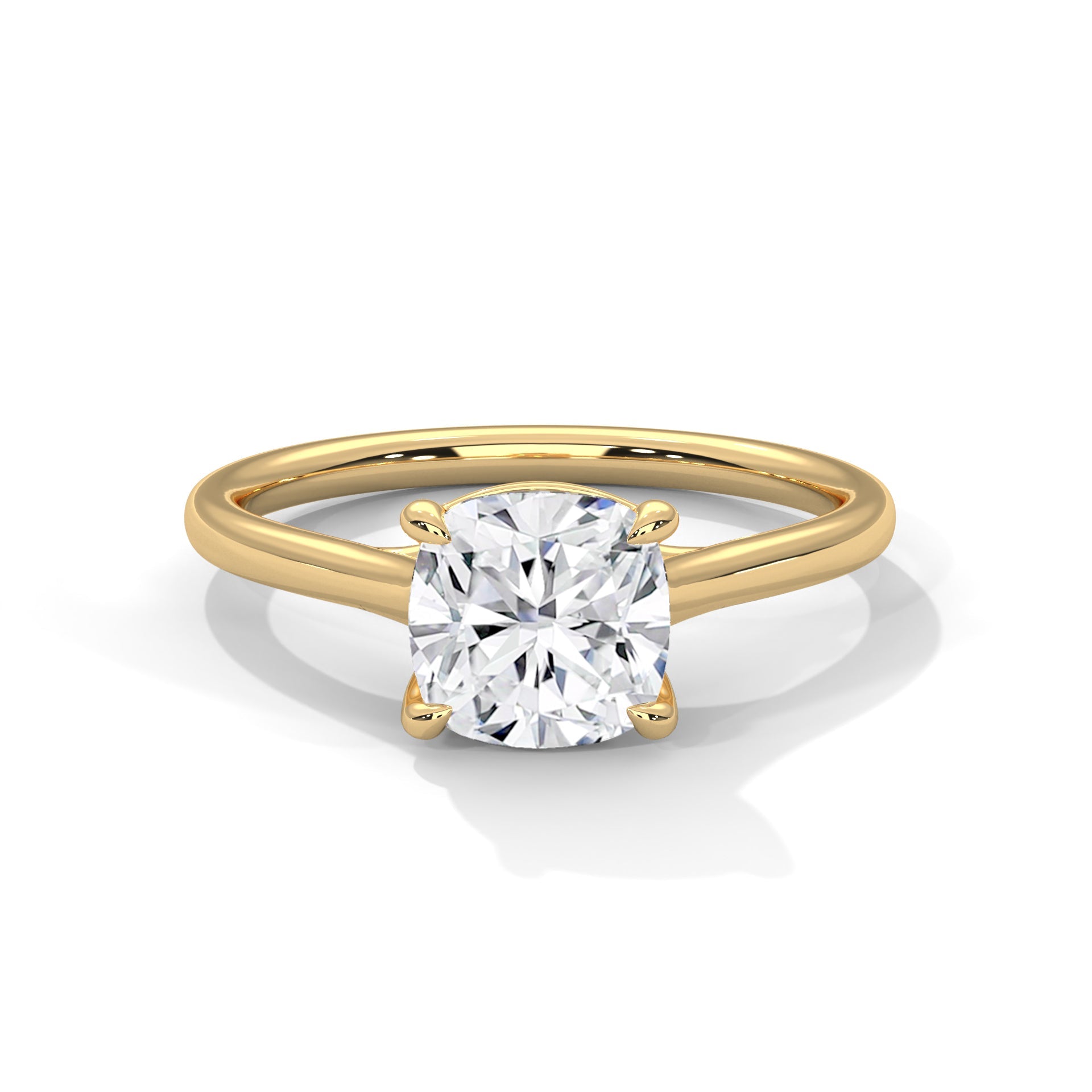 Timeless Elegance 2 CT Cushion-Cut Diamond Solitaire Ring | F-VS1