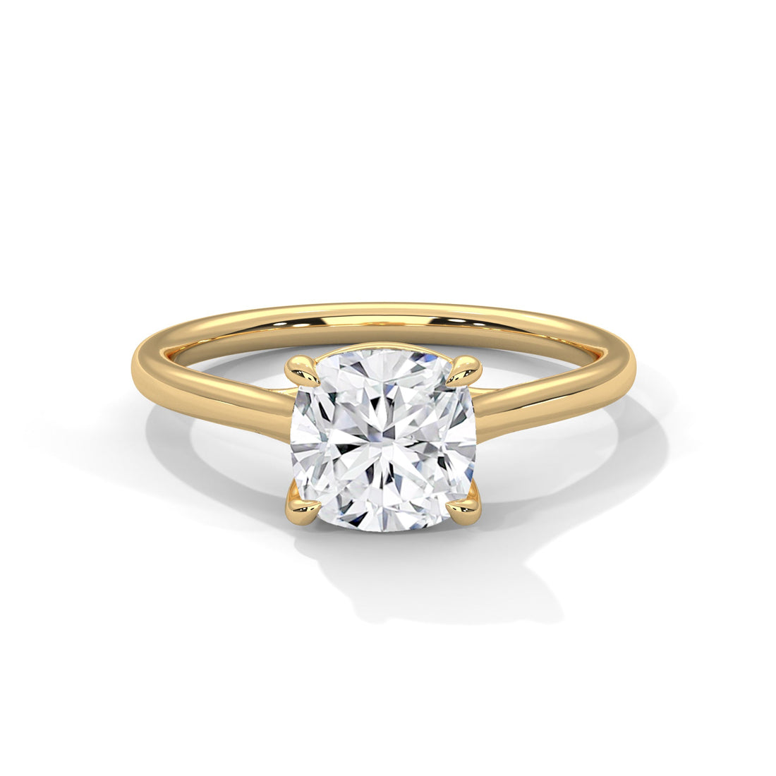 Timeless Elegance 2 CT Cushion-Cut Diamond Solitaire Ring | F-VS1