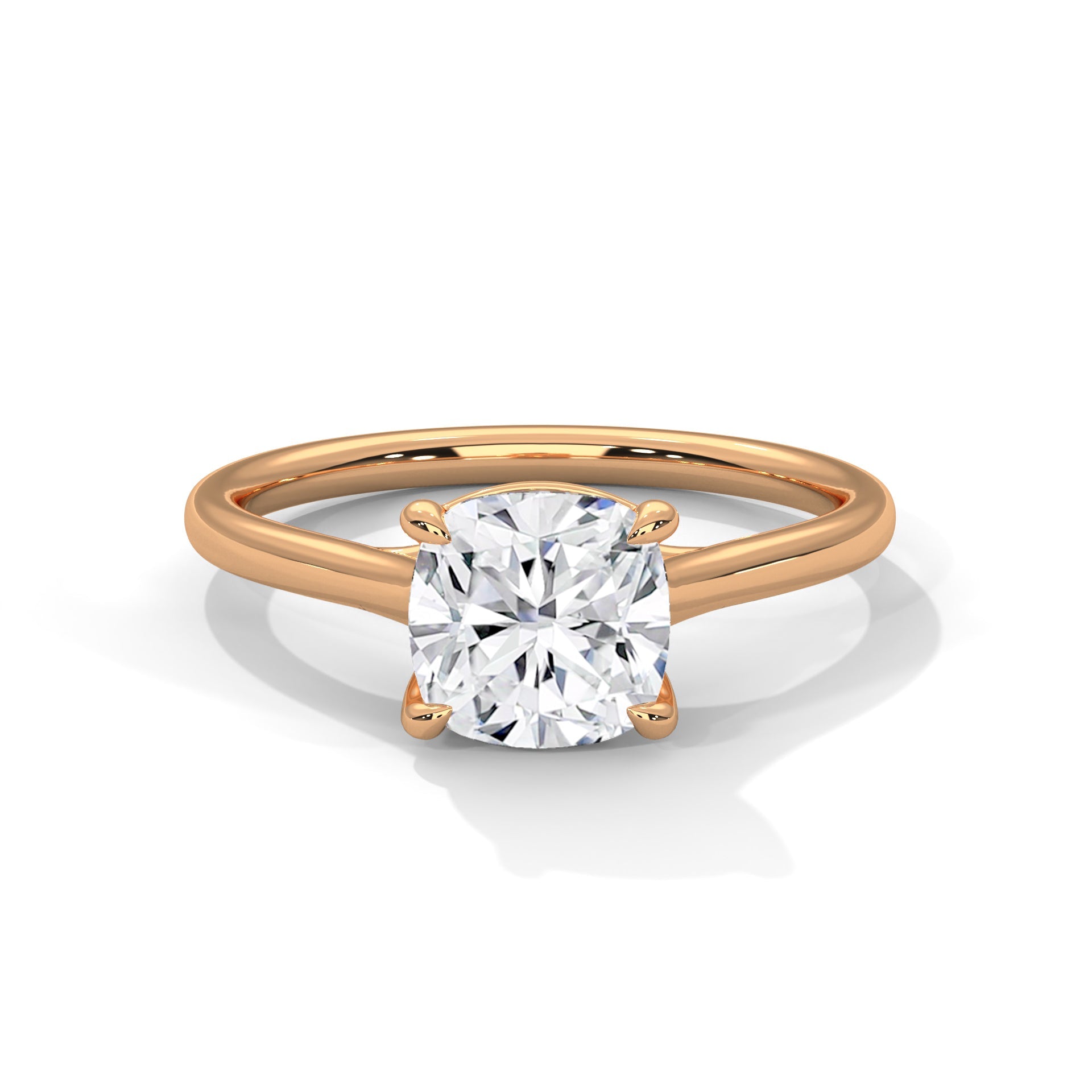 Timeless Elegance 2 CT Cushion-Cut Diamond Solitaire Ring | F-VS1