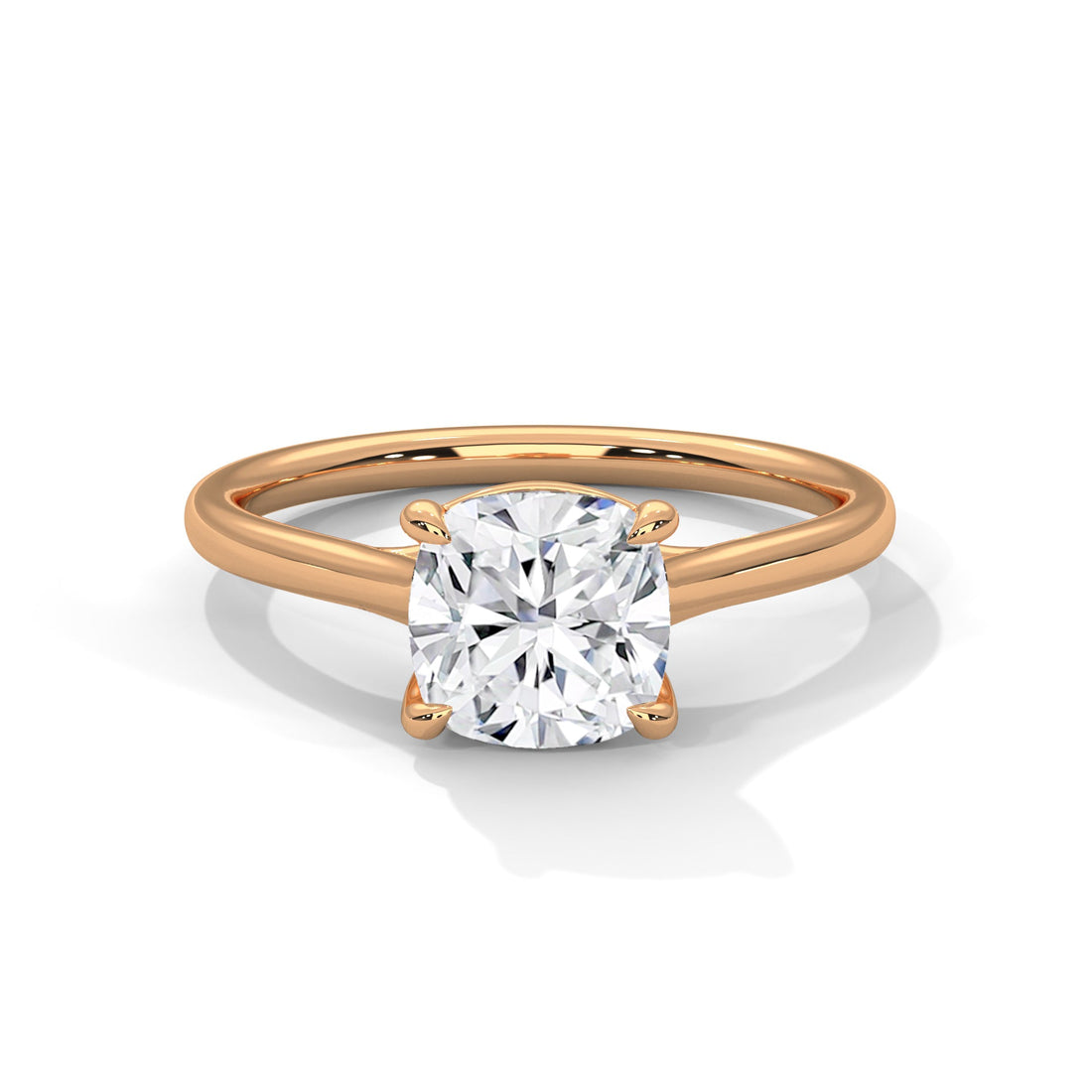 Timeless Elegance 2 CT Cushion-Cut Diamond Solitaire Ring | F-VS1